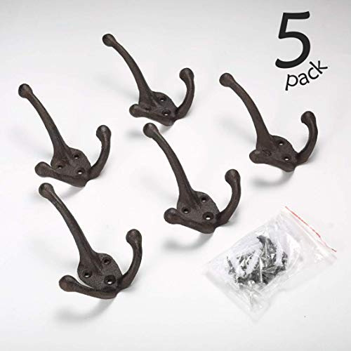 Paquete De 5 Ganchos Para Abrigos Trileg. Ganchos De Pared N