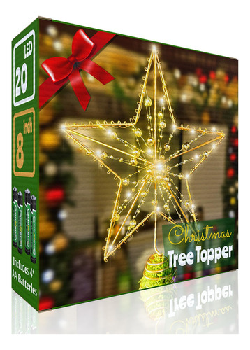 / Decoración Con Forma De Estrella Led Para Árbol De