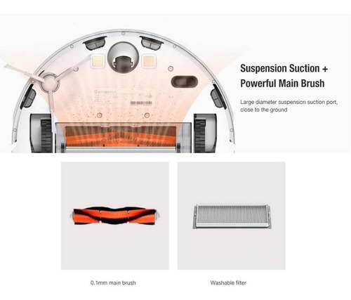 Imagen 2 de 7 de Aspiradora Robot Xiaomi 1c Versión Internacional
