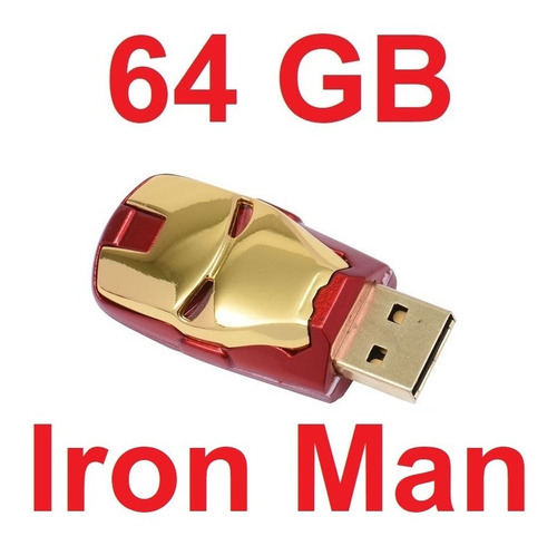 Memorias Usb 64 Gb Ironman Avengers Iron Man Marvel 