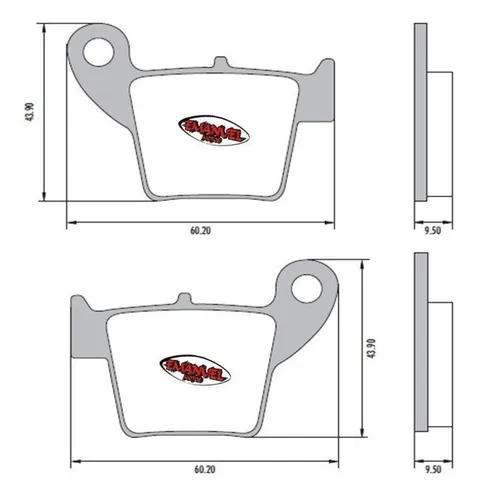 Pastillas Freno Frasle Honda Cr 125 Motard
