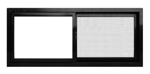 Ventana Herrero Negro C/mosquitero Maxialuminios 150 X 60