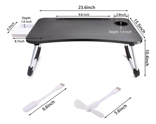 Slendor Escritorio Portátil Plegable Soporte Cama Mmg