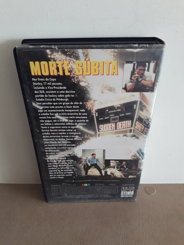 Fita Vhs Morte Súbita - Van Damme - Legendado (Usado)