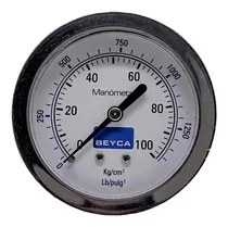 Comprar Manómetro 100kg 63mm Rosca 1\u002F4 Posterior Gas Aire Agua Beyca