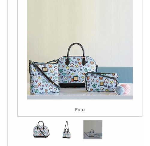 Bolsa Disney Dooney & Bourke Couro Disney Parks