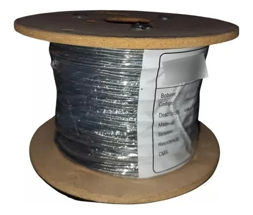 Cable De Acero Galvanizado (x) 100 Mts De 2 Mm 1x19+1