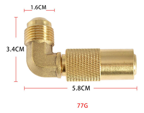 Adaptador De Codo De Conexión Rápida Rv De 3/8 Pulgadas,