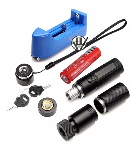 Imagen 2 de 3 de Laser Verde 1000mw Filtros Bateria Recargable Y Cargador
