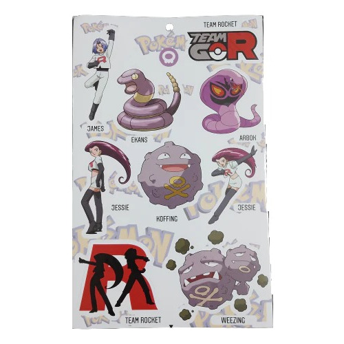 Pokemon - Stickers Pvc - Equipo Rocket Jessie James Arbok