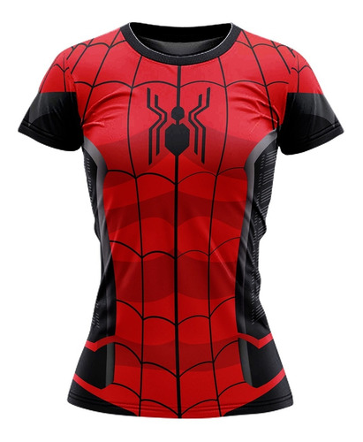 Playera Sublimada Talla Extra Spiderman Homecoming Cortedama