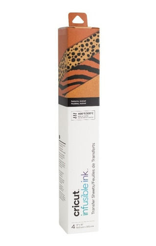 4 Hojas De Transferencia De Tinta Infusible Animal Print