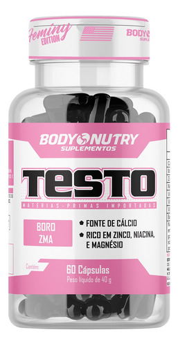 Testo-gh Feminy  Body Nutri 60 Cápsulas