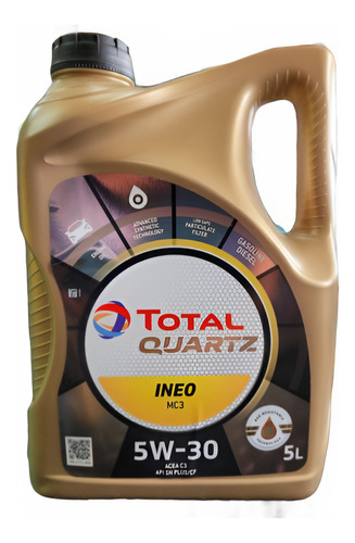 Aceite Total 5w30 Ineo Mc3 5litros Dpf Sintético, Envío Grat