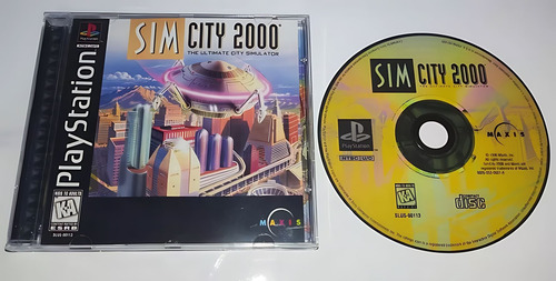 Sim City 2000 Playstation Mídia Preta
