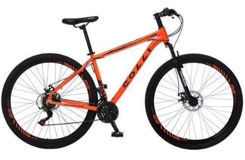 Bicicleta Colli Atalanta Aro 29 21 Marchas Laranja Neon