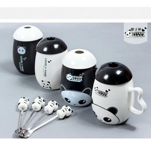 Lindas Tazas De Cerámica Modelo Panda San Valentin