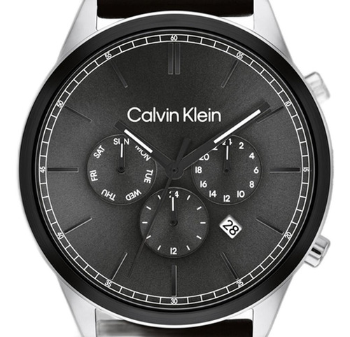 Relógio Calvin Klein Infinite Masculino Couro Preto - 252003