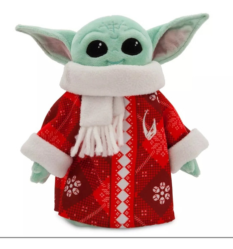 Baby Yoda Grogu Peluche Navidad Disney Store C/nave 23 Cms.
