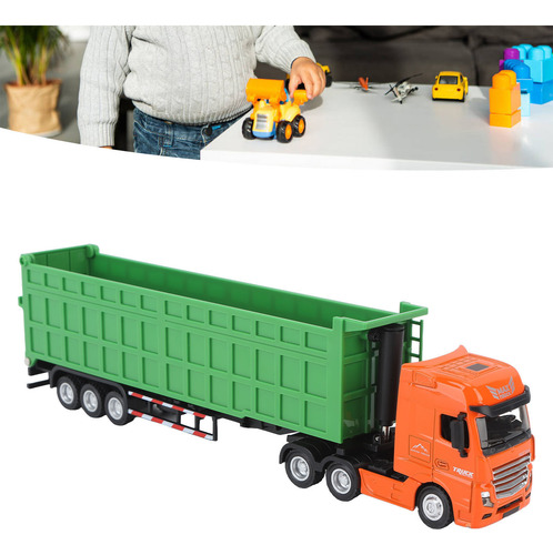 Modelo 1:50 Truck Scale Diecast Toy Static Car Dump Para Cri