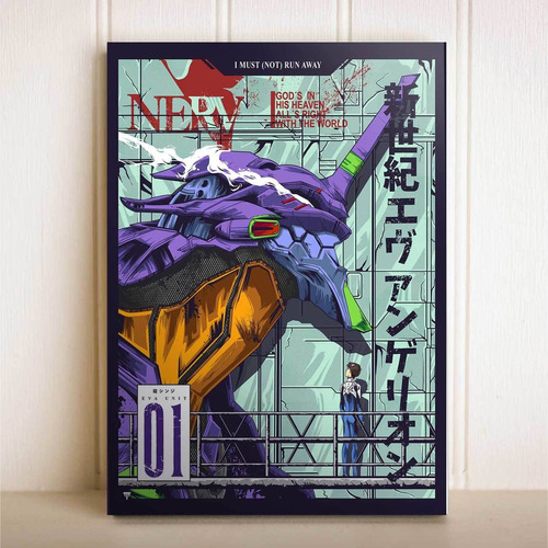 Placa Decorativa Anime Neon Genesis Evangelion Eva