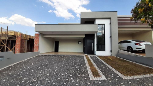 Imagem 2 de 30 de Casa Nova, 3 Quartos, Suíte, Piscina, Condomínio Real Park, Sumaré Sp - Cac58377v
