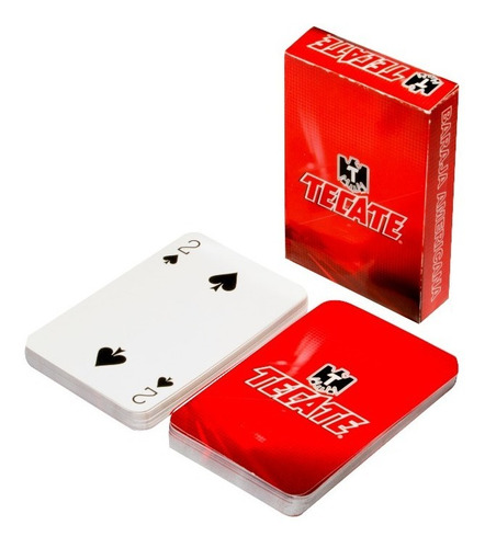 Baraja Poker Cerveza Tecate. Caja Cartón Impresa