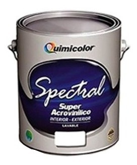 Pintura Caucho Spectral Blanco Galon  Quimicolor Clase B 
