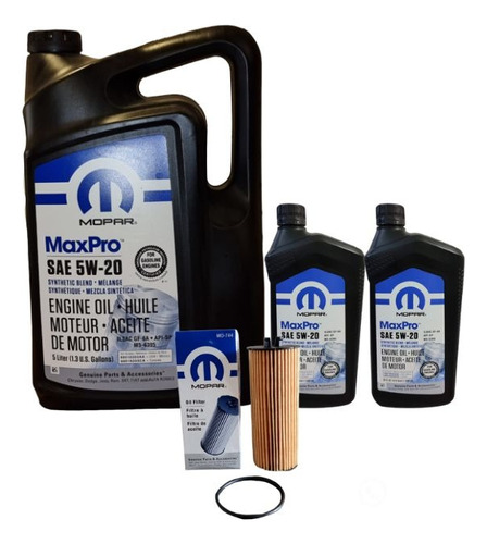 Kit Cambio D Aceite Motor 3.6 5w20 Gran Cherokee,durango2013