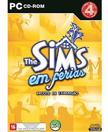 Game Para Pc The Sims Em Férias Pc-cd Original Novo