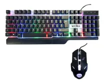 Comprar Kit Gamer Teclado Mas Mouse Usb Con Iluminación Luces Led 