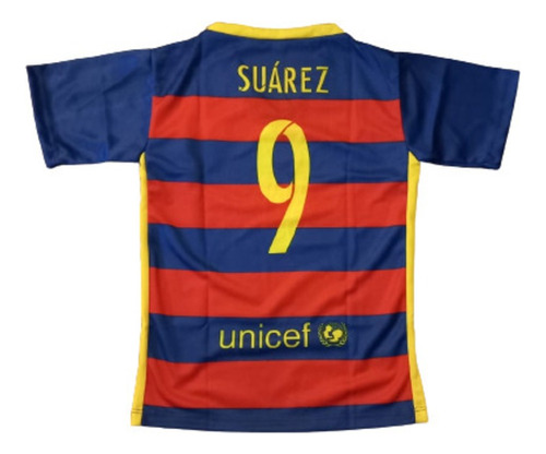 Camiseta Suarez Futbol Fcb Remera Niño