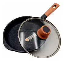 Comprar Sartén Antiadherente Roca Volcanica Con Tapa - Mgc N° 24