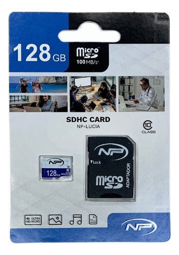 Memoria Micro Sd 128gb Clase 10 Celular Np 128 Gb 80mbs