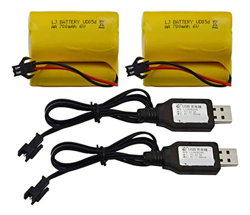 Batería Recargable  6.0v 700mah Para Coche Rc Y Camión Milit