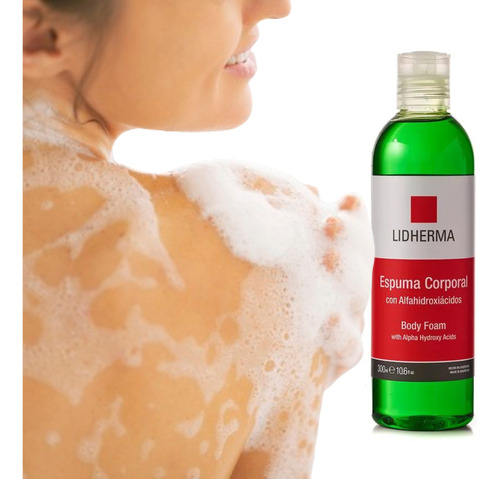 Espuma Corporal Gel Con Alfahidroxiácidos Celulitis Lidherma