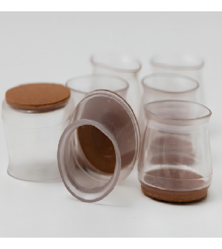 Kit 24 Protetor De Silicone Para Moveis Pesados Feltro Piso