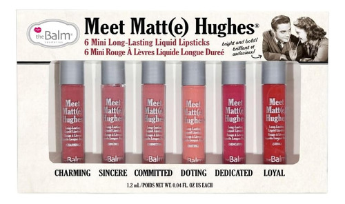 Meet Matt(e) Hughes Juego De 6 Minibarras De Labios Líquidas