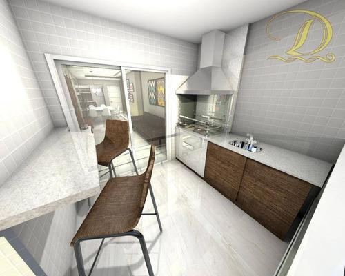 Imagem 4 de 13 de Apartamento Com 3 Dormitórios À Venda, 100 M² Por R$ 349.000,00 - Aviação - Praia Grande/sp - Ap3160