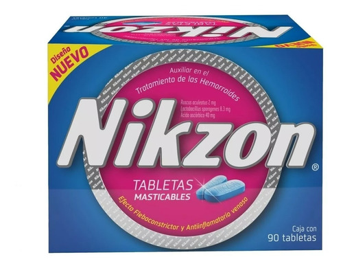 Nikzon Masticable Caja 90 Tabletas