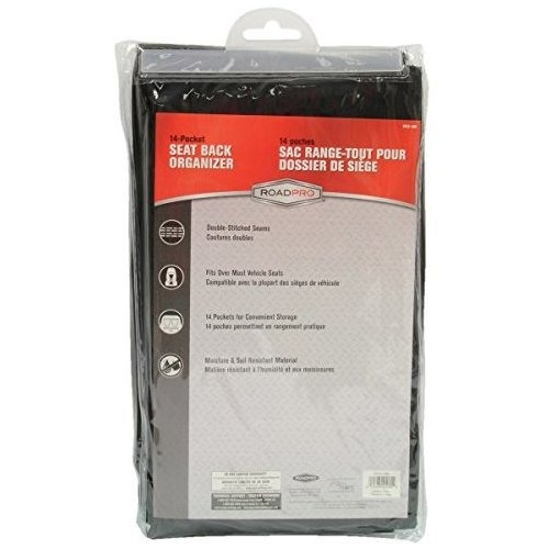 Organizador De Respaldo De Asiento Roadpro Rpsb-14bk, Esenci