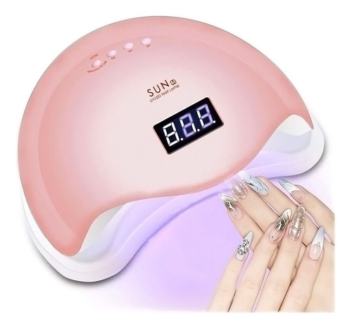 Lampara De Uñas Uv Profesional Secador Uñas Led Con Pantalla