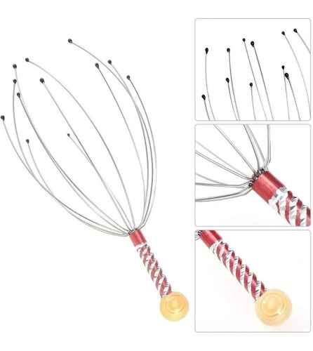 5x Masajeador Árabe Cabeza Anti Estrés Cuero Cabelludo Relax