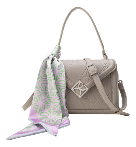 Bolsa Briefcase Cloe Anahila Chico Color Gris