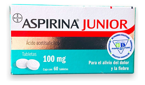 Aspirina Junior Ácido Acetilsalicílico 100mg C/60 Tabs Bayer