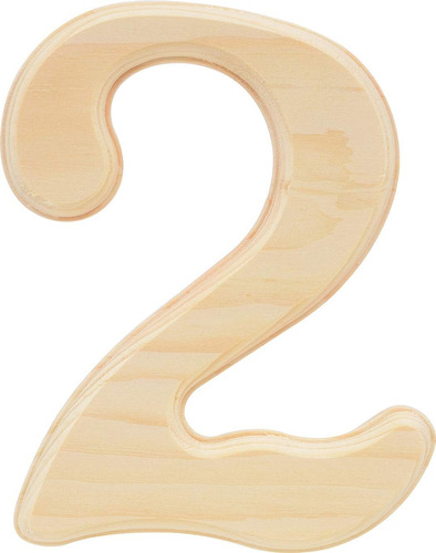 Casa De Pino Número 2 De 6.5 Pulgadas, Madera