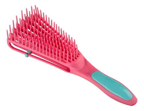 Brocha Dompel para cabello rizado en polvo, color rosa - rosa