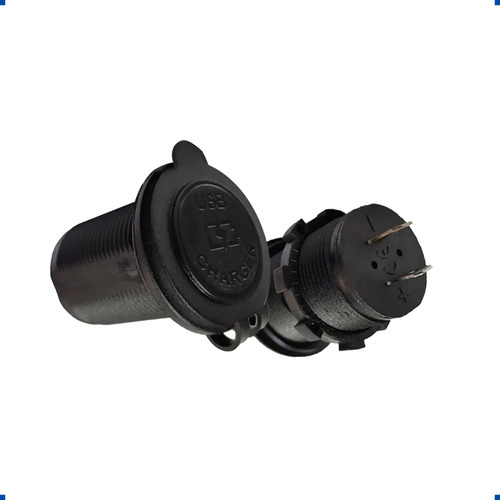 Tomada Carregador Carro Usb Tipo C Pd3.0 Com Led Azul