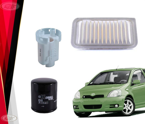 Kit Filtros Toyota Yaris 1.5/1.3 1999 2005 Aire/benc/aceite