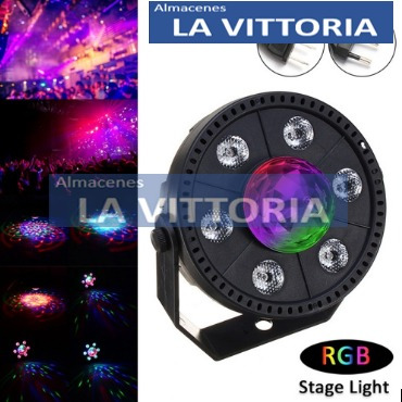 Imagen 3 de 4 de Potente Foco Giratorio Con Luces Led